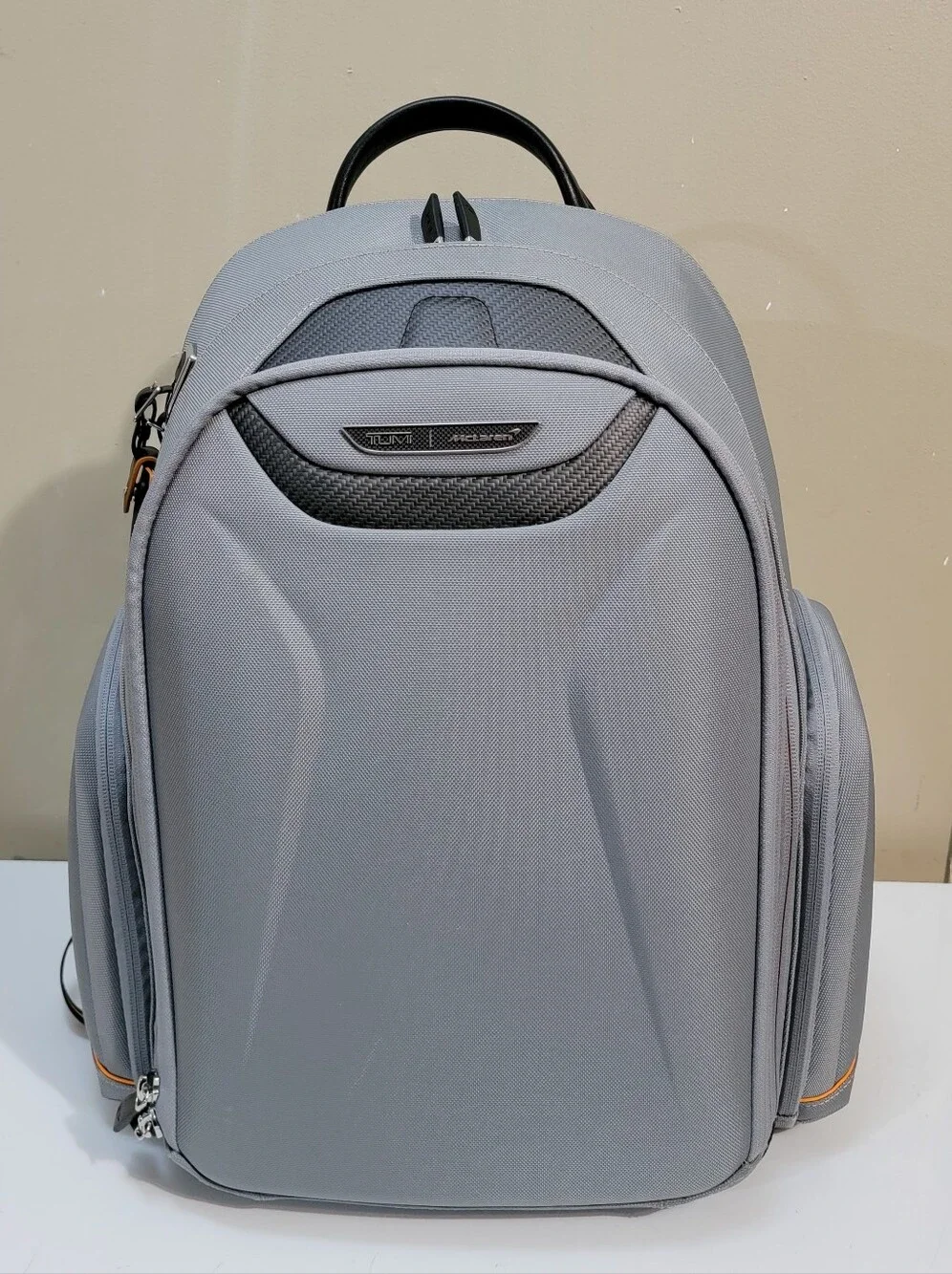 TUMI McLaren Paddock Backpack in Super Grey w/ Dust Bag